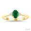 Oval Shape Gemstone & Diamond Ring