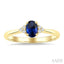 Oval Shape Gemstone & Diamond Ring