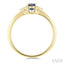 Oval Shape Gemstone & Diamond Ring