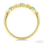 Marquise Shape Bezel Gemstone & Diamond Fashion Band
