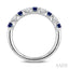 Round Shape Alternate Gemstone & Diamond Fashion Band