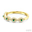 Stackable Evil Eye Gemstone & Diamond Fashion Ring