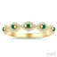 Stackable Evil Eye Gemstone & Diamond Fashion Ring