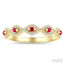 Stackable Evil Eye Gemstone & Diamond Fashion Ring