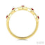Stackable Evil Eye Gemstone & Diamond Fashion Ring