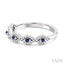 Stackable Evil Eye Gemstone & Diamond Fashion Ring