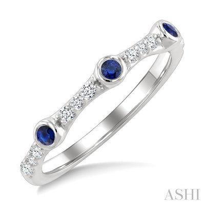 Stackable Gemstone & Diamond Fashion Ring