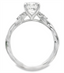 Round Diamond Twist Engagement Ring