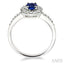 Oval Shape Gemstone & Diamond Ring