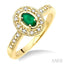 Oval Shape Gemstone & Diamond Ring