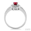 Oval Shape Gemstone & Halo Diamond Ring