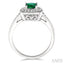 Cushion Shape Gemstone & Halo Diamond Ring