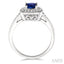 Cushion Shape Gemstone & Halo Diamond Ring