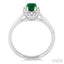 Oval Shape Gemstone & Halo Diamond Ring