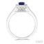 Cushion Shape Gemstone & Halo Diamond Ring