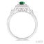 Oval Shape Gemstone & Halo Diamond Ring