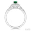 Oval Shape Gemstone & Halo Diamond Ring