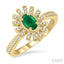 Oval Shape Gemstone & Diamond Ring