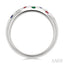 Mixed Shape Gemstone & Diamond Mosaic Fashion Wide Band