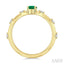 Oval Shape Gemstone & Floating Diamond Ring