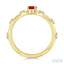 Oval Shape Gemstone & Floating Diamond Ring