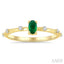 Oval Shape Gemstone & Floating Diamond Ring