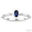 Oval Shape Gemstone & Floating Diamond Ring