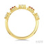 Floral Gemstone & Diamond Fashion Ring
