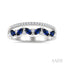 Marquise Shape Gemstone & Diamond Fashion Band