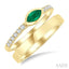 Marquise Shape East-West Gemstone & Diamond Ring