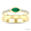 Marquise Shape East-West Gemstone & Diamond Ring