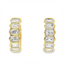 Diamond Huggie Hoop Earrings