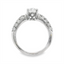 Round Diamond Pave Engagement Ring