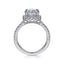 Oval Diamond Halo Engagement Ring