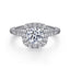 Round Diamond Halo Engagement Ring