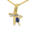 Tanzanite & Diamond Slide Pendant