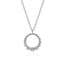 Diamond Open Circle Drop Pendant