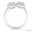 2 Stone Halo Lovebright Diamond Fashion Ring
