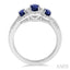 Oval Shape Past Present & Future Gemstone & Halo Diamond Ring