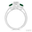 Round Shape Past Present & Future Gemstone & Diamond Ring