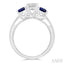 Round Shape Past Present & Future Gemstone & Diamond Ring