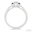 Round Shape Past Present & Future Gemstone & Diamond Ring