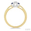 Round Shape Past Present & Future Gemstone & Diamond Ring