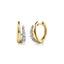 Diamond Huggie Hoop Earrings