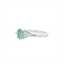 IGI Certified Paraiba Tourmaline & Diamond Three Stone Ring