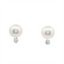 Pearl & Diamond Stud Earrings
