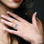 Princess Shape Gemstone & Diamond Fashion Band