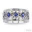 Princess Shape Gemstone & Diamond Fashion Band