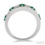 Princess Shape Gemstone & Diamond Fashion Band