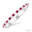 Alternate Gemstone & Diamond Band